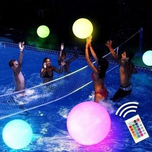 Pool Party 16-Inch LED Floating Pool Glow Ball